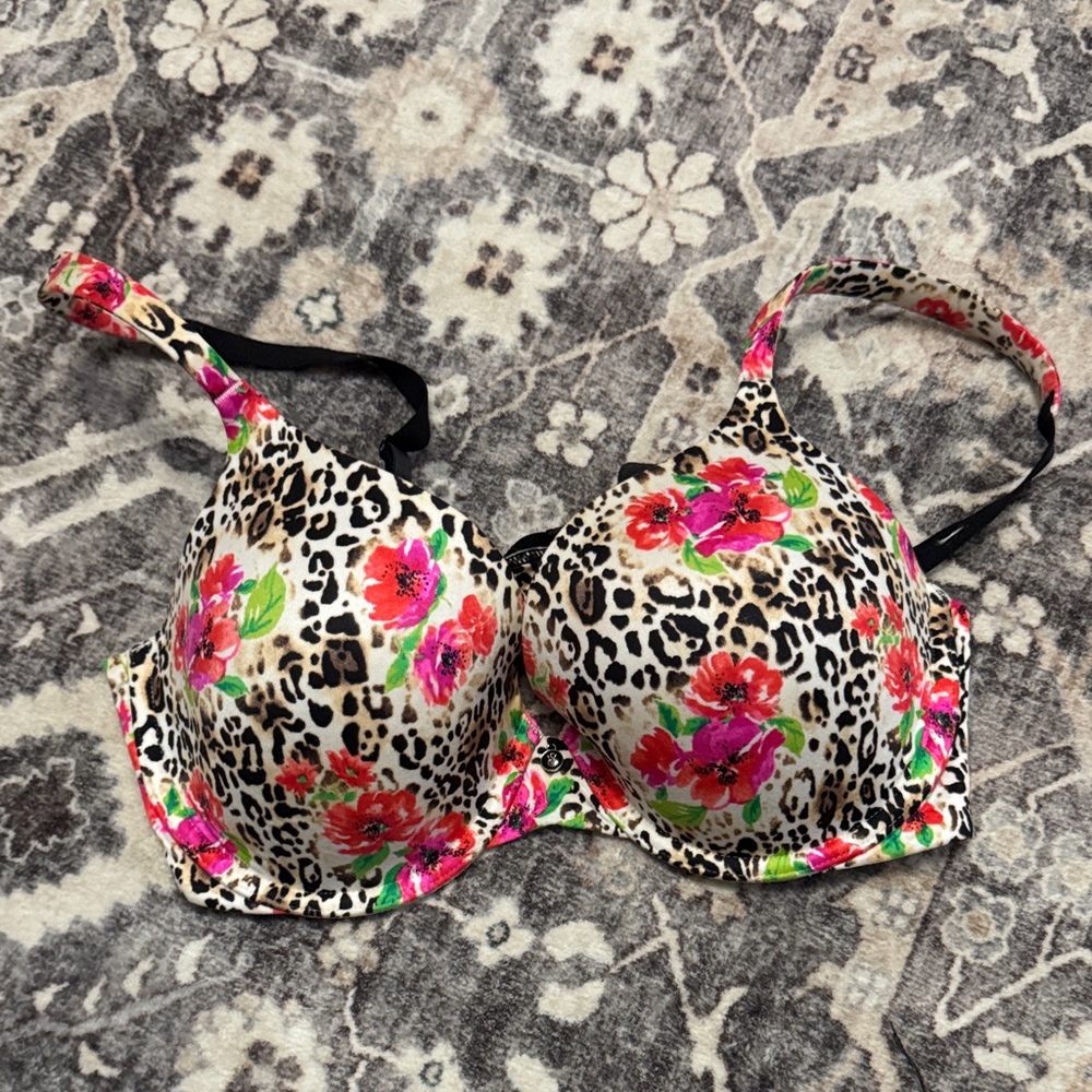 Victoria's Secret Leopard Print Perfect Coverage Bra